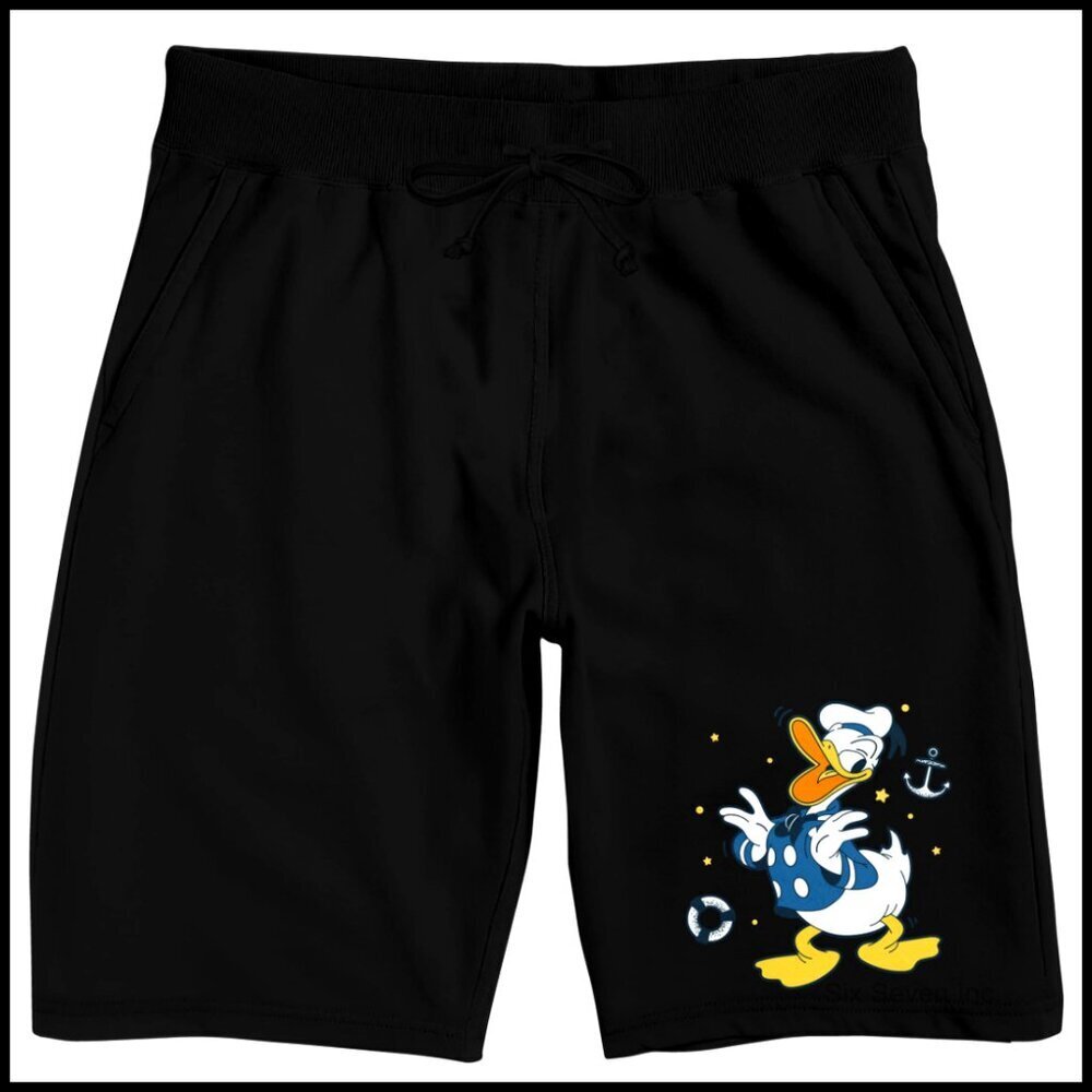 Donald Duck Lounge Shorts Classic Fit Active Casual Retro Graphic Print
